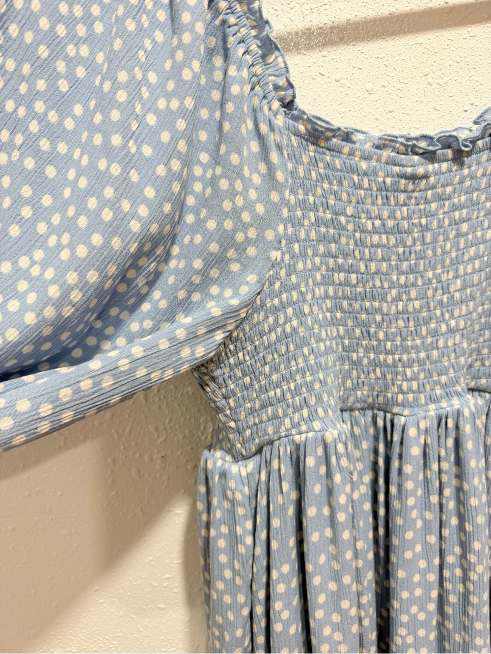 torrid Light Blue Floral Smocked Midi Dress 2X - Picture 10 of 11